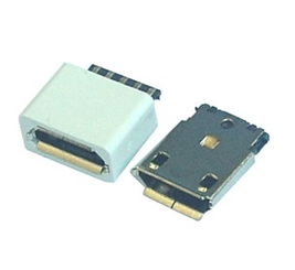 麥口 micro 5p usb接口焊線式 母座白 黑護(hù)套價(jià)格 廠家 圖片